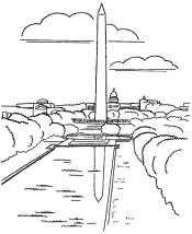 washington monument coloring page
